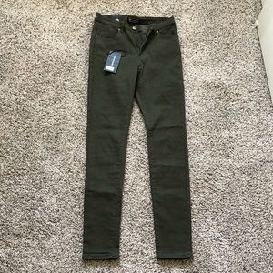 Stretchy denim high rise skinny jeans